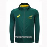 Veste a Capuche Afrique Du Sud Springbok Rugby 2018-2019 Vert