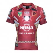 Maillot Brisbane Broncos Rugby Iron Man Marvel 2017 Rouge